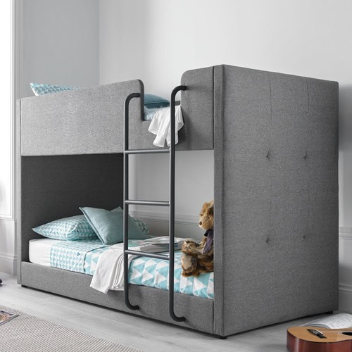 Fabric bunk bed saturn - fabric, bed,