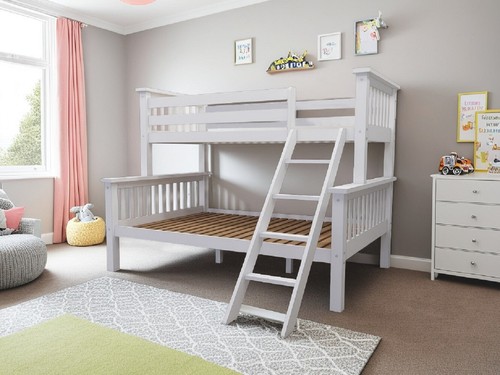 Solid pine white - solid, wooden