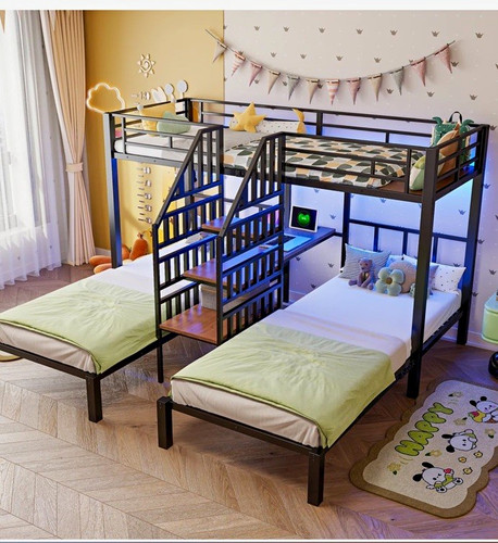 Triple sleeper metal - bunk, bed