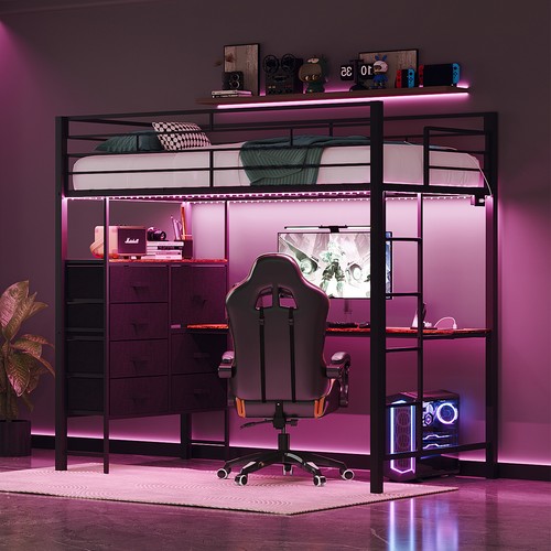 Bonnlo loft bunk bed with - bunk,