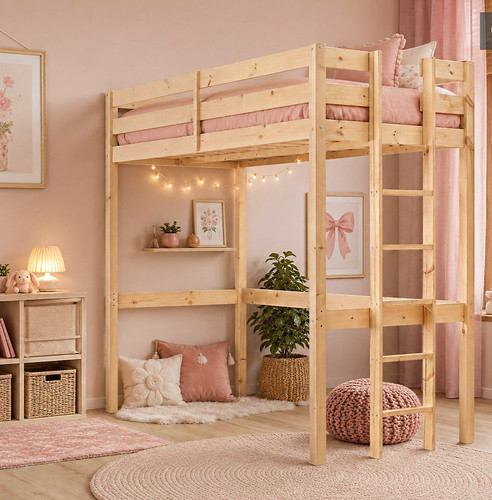 Memphis wood high sleeper - wood,