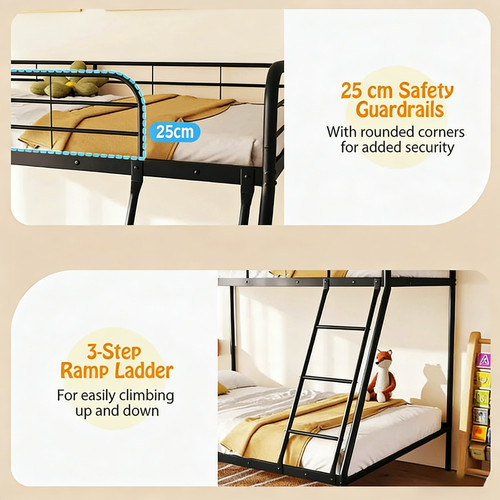 Metal bunk bed - metal, and