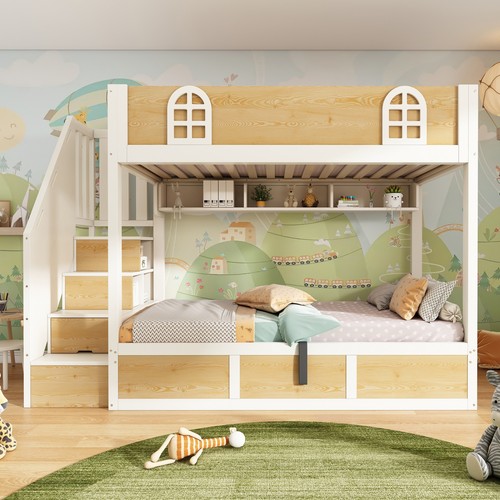 Double bunk beds - bunk, 3ft