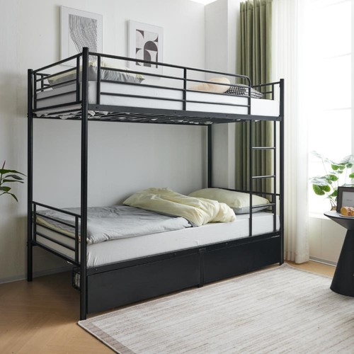 Single bunk bed frame - bed, metal