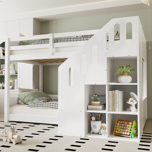 Kids bunk beds - bunk, pine