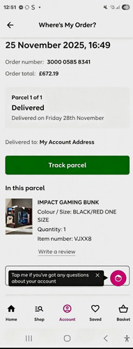 Impact gaming bunk bed - impact,