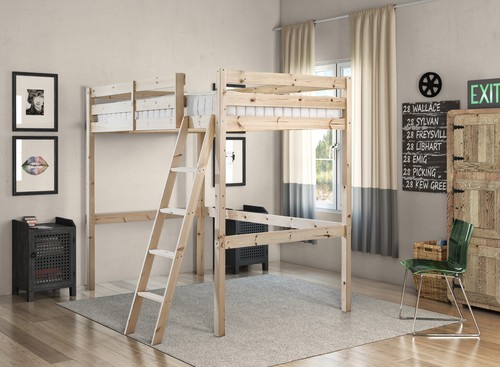 Loft bunkbed double 4ft - loft,