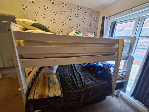 White painted wooden - painted,