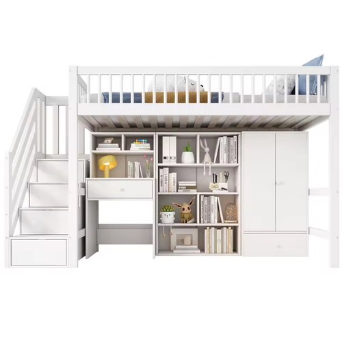 Bunk bed frame with - frame,