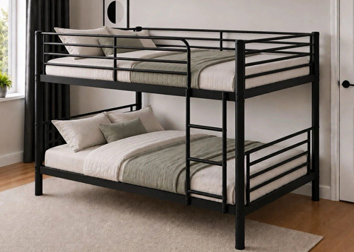 Black metal double - metal, bunk