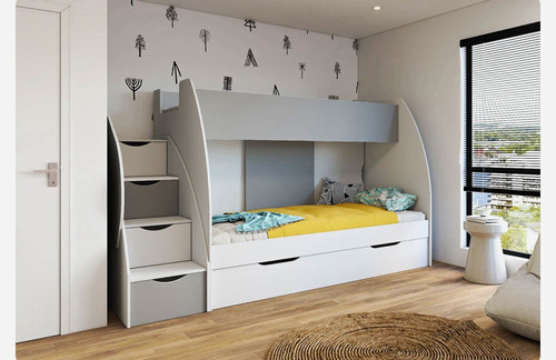 Children white grey - white/grey, bunk