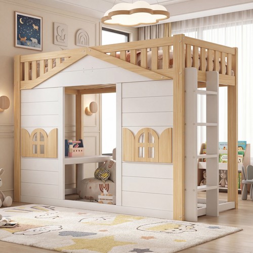 3ft single wooden house bunk - single,