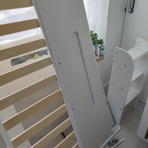 White single mid bunk bed - mid,