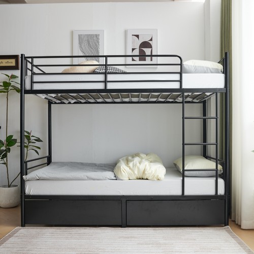 Twin bunk bed frame - bed, single