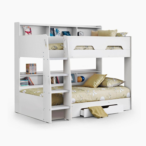 White wooden children bunk - wooden, children's