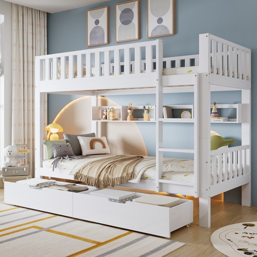 Bunk bed with ladder storage - bunk,