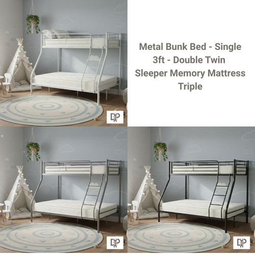Metal triple bunk - metal,